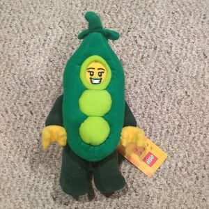 LEGO Green and Yellow Pea Pod Plush